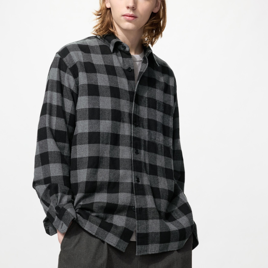 Uniqlo Фланелевая рубашка в клетку