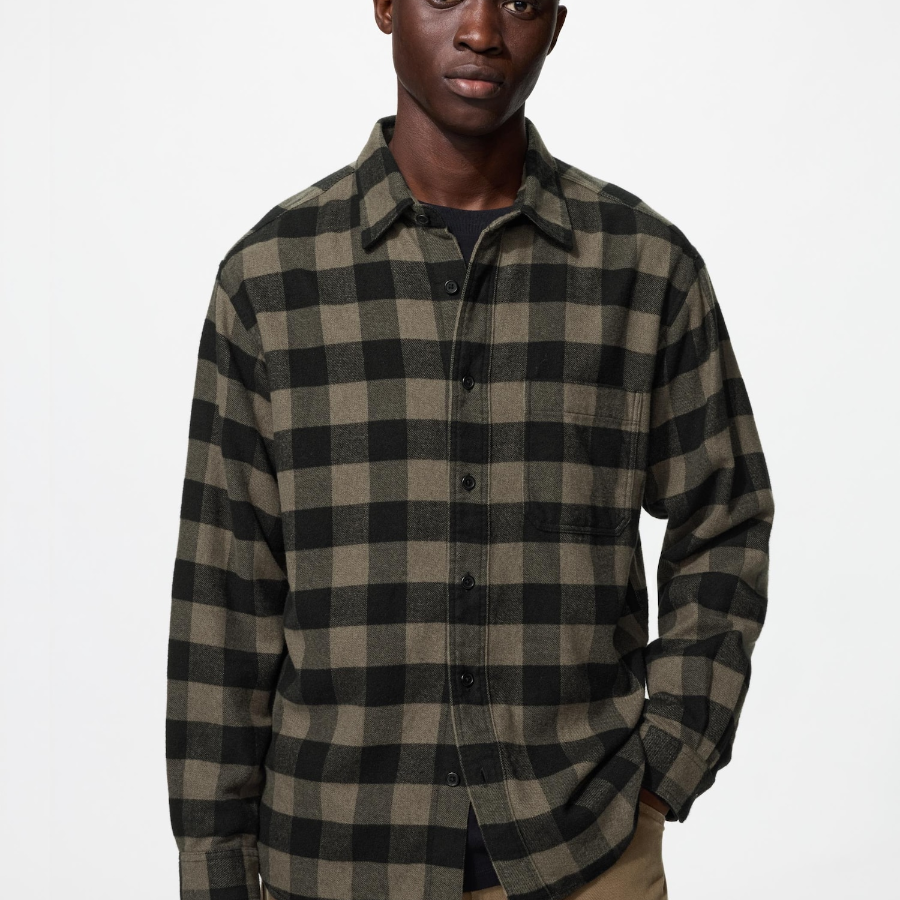 Uniqlo Фланелевая рубашка в клетку