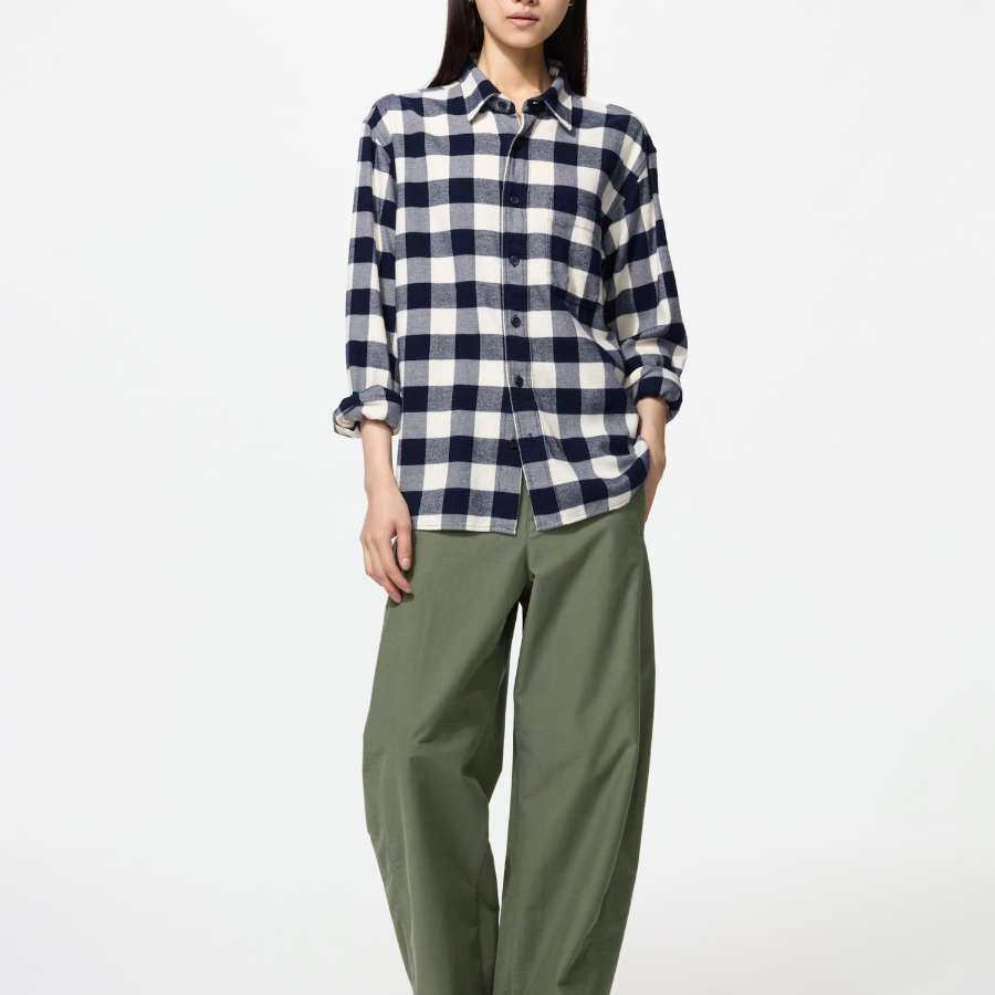 Uniqlo Фланелевая рубашка в клетку