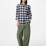 Uniqlo Фланелевая рубашка в клетку