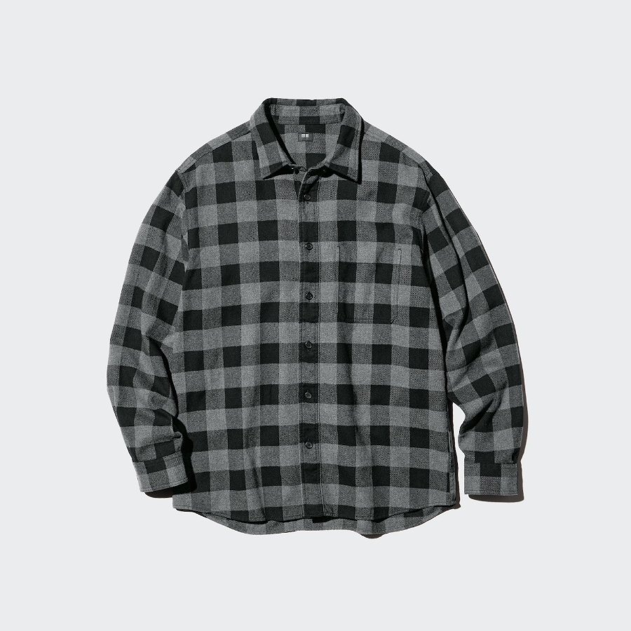 Uniqlo Фланелевая рубашка в клетку