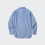 Uniqlo Рубашка из поплина в полоску с воротником button-down
