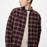 Uniqlo Фланелевая рубашка в клетку омбре