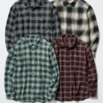 Uniqlo Фланелевая рубашка в клетку омбре