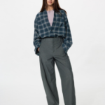 Uniqlo Фланелевая рубашка в клетку омбре