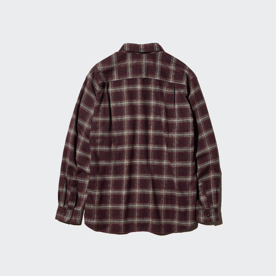 Uniqlo Фланелевая рубашка в клетку омбре