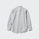 Uniqlo Хлопковая рубашка в полоску с классическим воротником