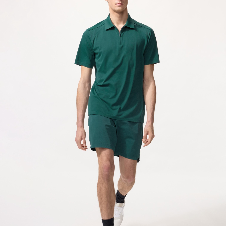 Uniqlo Рубашка-поло DRY-EX с короткой молнией