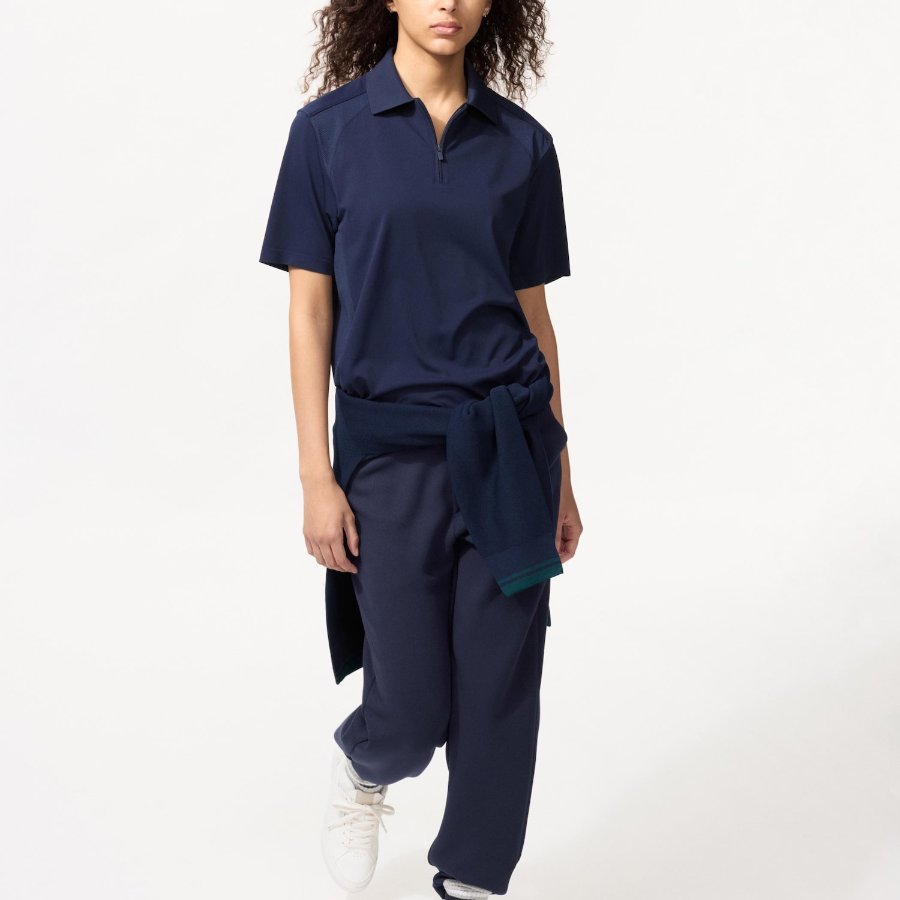 Uniqlo Рубашка-поло DRY-EX с короткой молнией