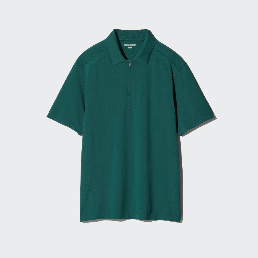 Uniqlo Рубашка-поло DRY-EX с короткой молнией