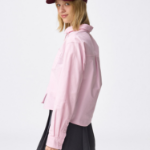 Uniqlo Оксфордская укороченная рубашка GU