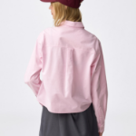 Uniqlo Оксфордская укороченная рубашка GU