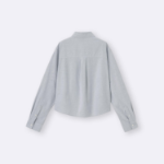 Uniqlo Оксфордская укороченная рубашка GU