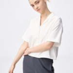 Uniqlo Технологичная укороченная рубашка с короткими рукавами