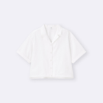 Uniqlo Технологичная укороченная рубашка с короткими рукавами