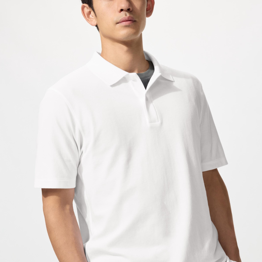 Uniqlo Хлопковая рубашка-поло AIRism из пике