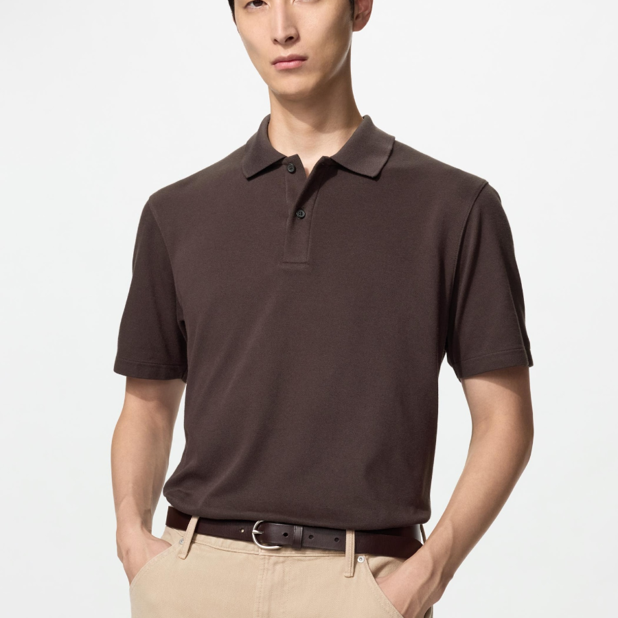 Uniqlo Хлопковая рубашка-поло AIRism из пике