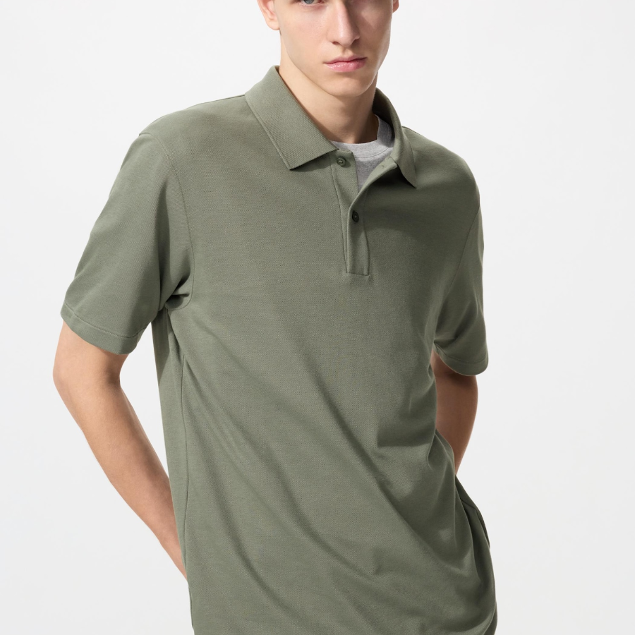 Uniqlo Хлопковая рубашка-поло AIRism из пике