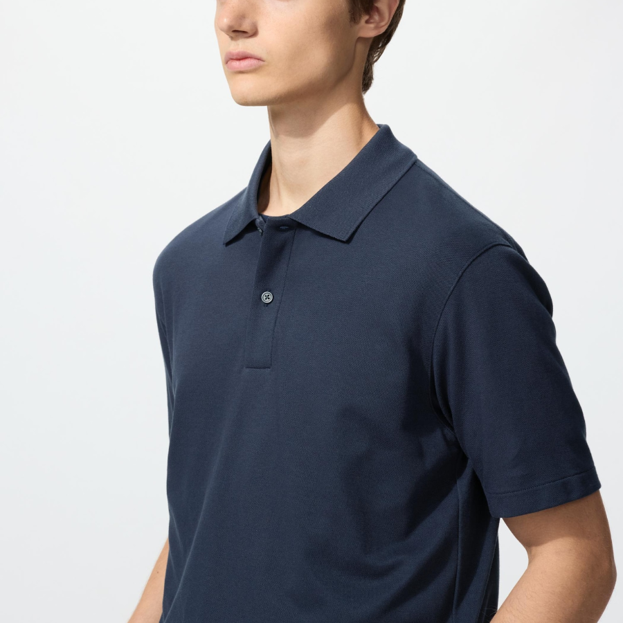 Uniqlo Хлопковая рубашка-поло AIRism из пике