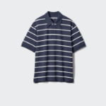 Uniqlo Поло в полоску Dry Piqué свободного кроя