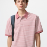 Uniqlo Поло из ткани DRY Piqué в узкую полоску