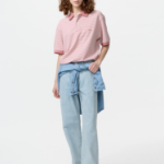 Uniqlo Поло из ткани DRY Piqué в узкую полоску