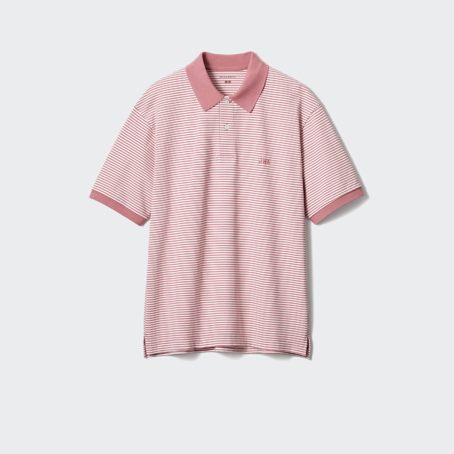 Uniqlo Поло из ткани DRY Piqué в узкую полоску