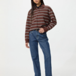 Uniqlo Полосатая рубашка-поло