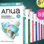 Anua Daily Care Sheet Masks, 5 шт., 8 видов