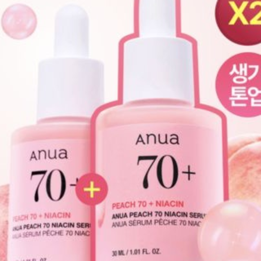 Anua 복숭아 70 나이아신아마이드 세럼 30ml 2입