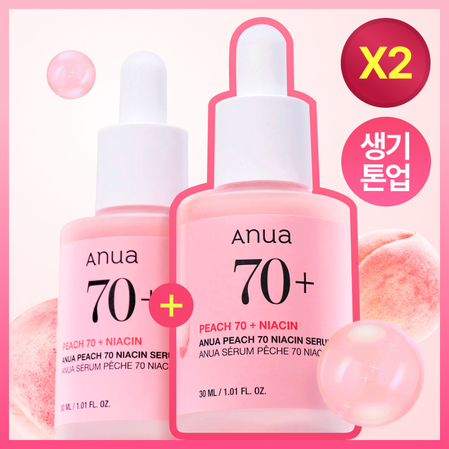 Набор Anua Peach Niacin сыворотка 30 мл, набор из 2 шт.