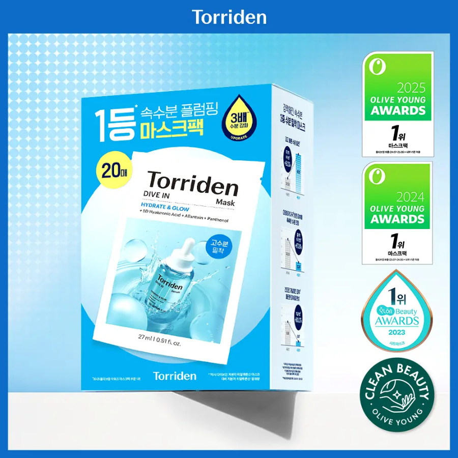 Torriden Dive-In маска для лица 20 шт.