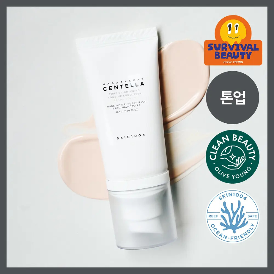 SKIN1004 Madagascar Centella Tone Brightening тонирующий солнцезащитный крем 50 мл