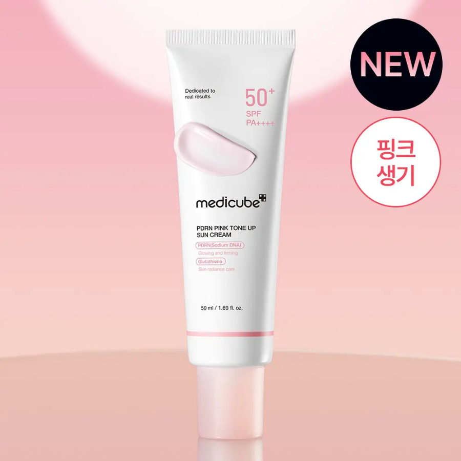 Medicube PDRN Pink тонирующий солнцезащитный крем 50 мл
