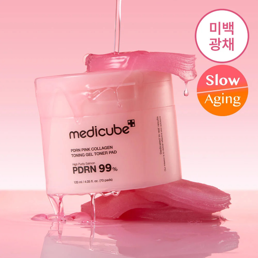 Набор Medicube PDRN Pink Collagen тонер-пэды 70 шт. + 10 шт.