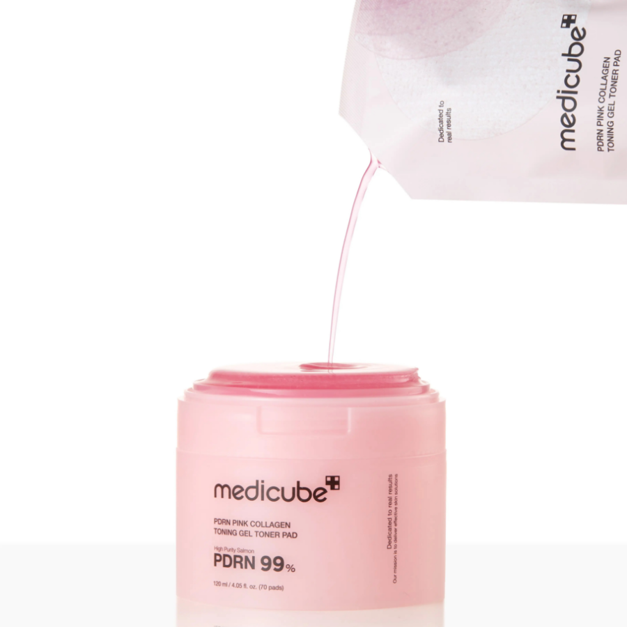 Набор Medicube PDRN Pink Collagen тонер-пэды 70 шт. + 10 шт.