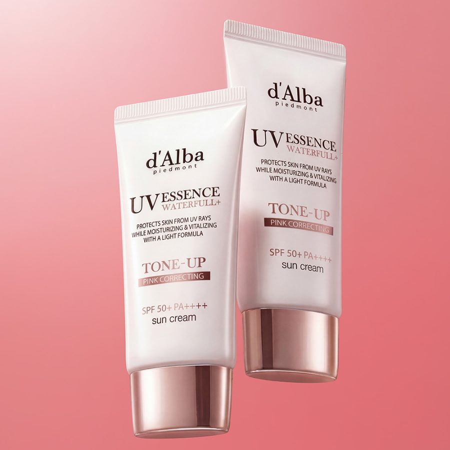 Набор d'Alba Pink Tone-Up тонирующий солнцезащитный крем 130 мл + 65 мл