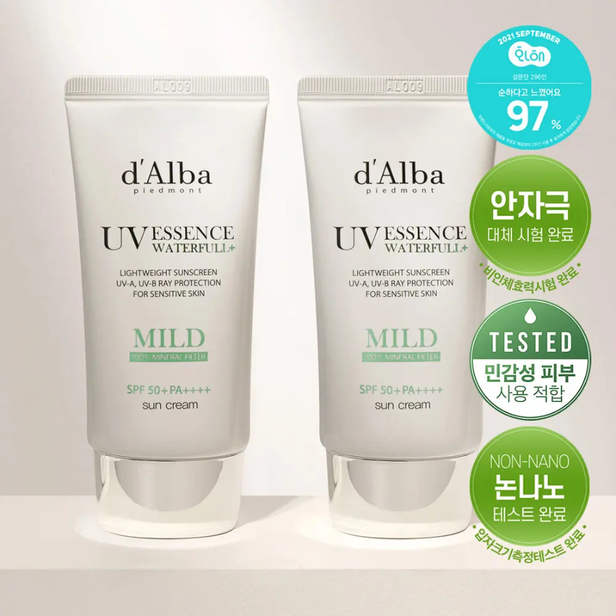 Набор d'Alba Mild солнцезащитный крем 50 мл