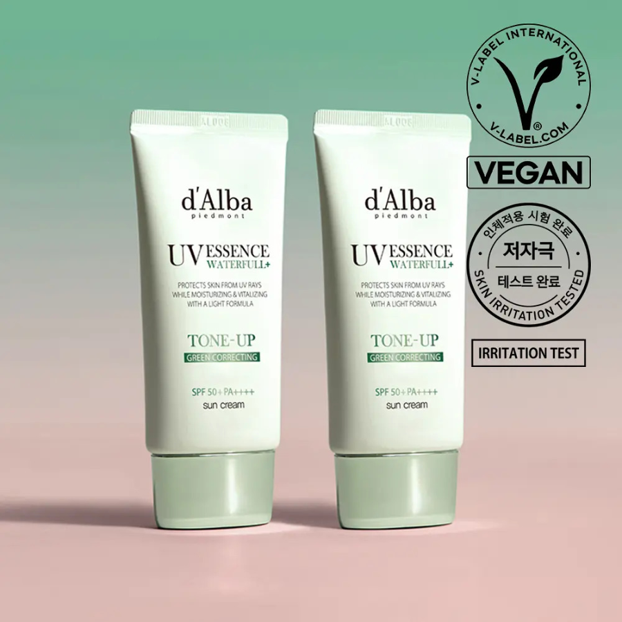 Набор d'Alba Green Tone-Up тонирующий солнцезащитный крем 50 мл