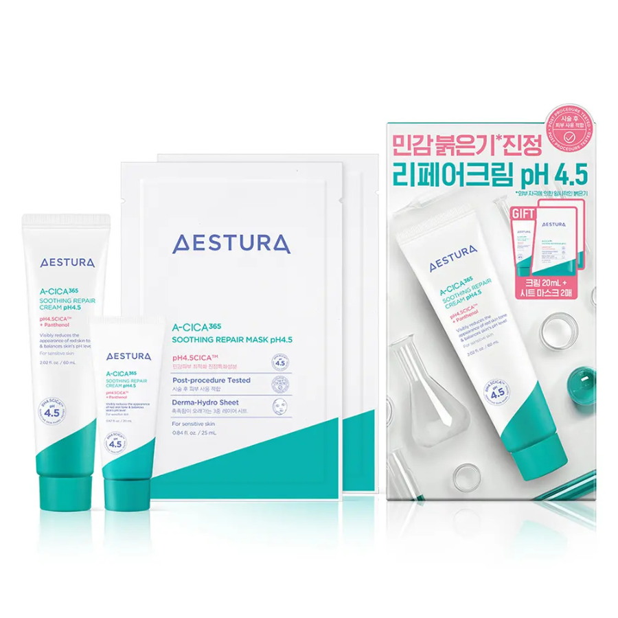 Aestura A-Cica 365 крем 60 мл + 20 мл + 2 шт.