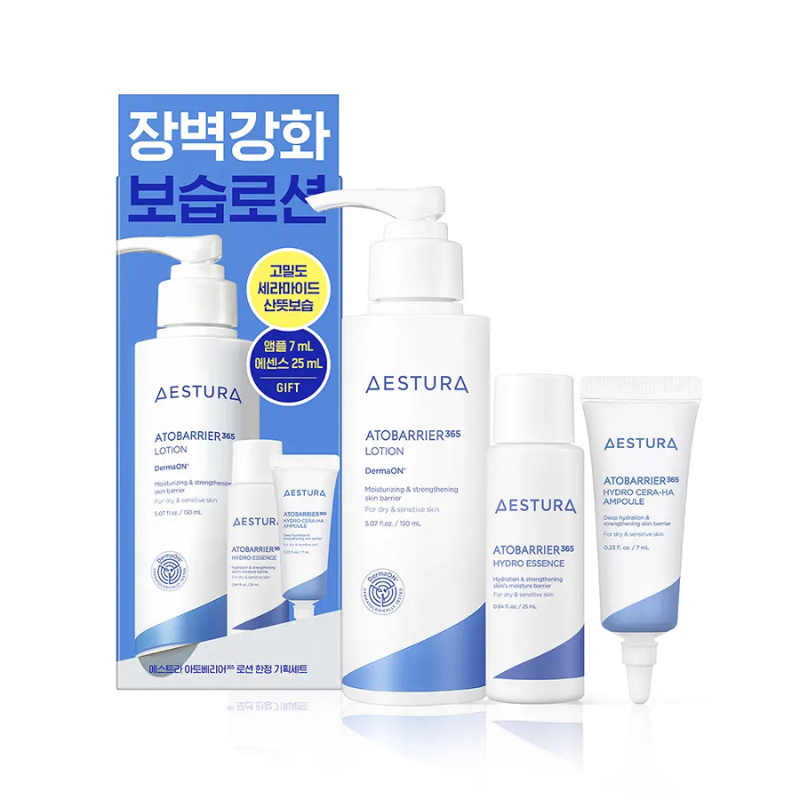Набор Aestura Atobarrier 365 Cera-Hyal лосьон 150 мл + 25 мл + 7 мл