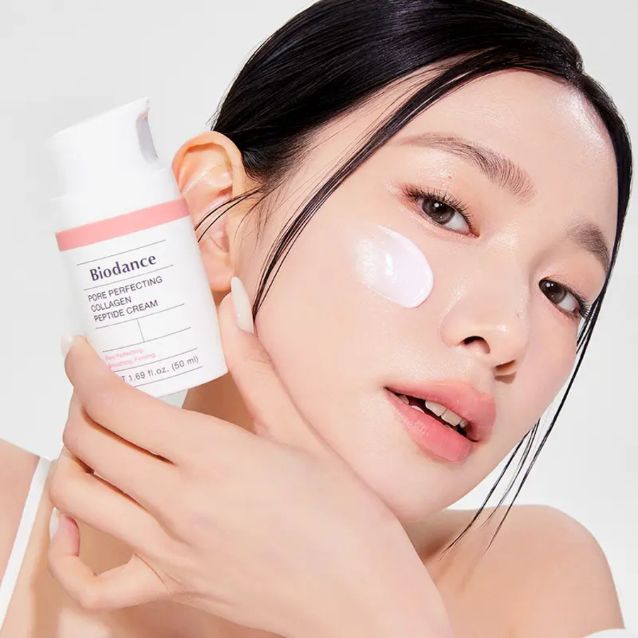 Набор Biodance Pore Perfecting Collagen Peptide крем 50 мл + 10 мл + 2 шт.