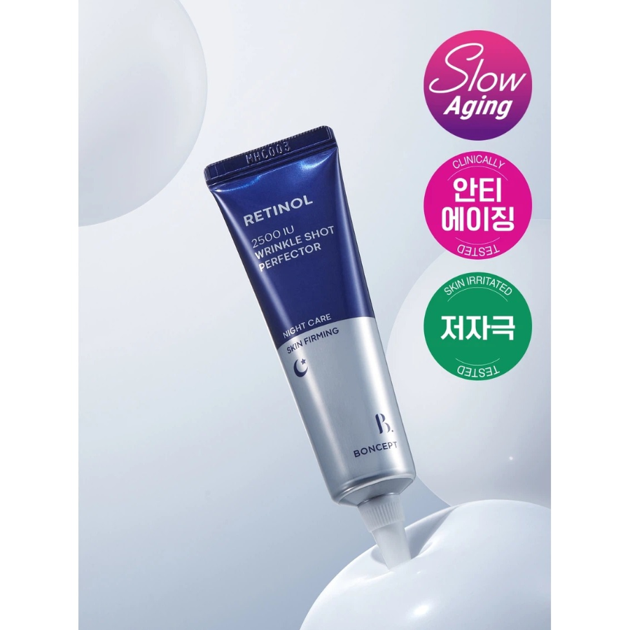 [1+1] Boncept Retinol 2500 IU корректор морщин Wrinkle Shot Perfector 15 мл × 2