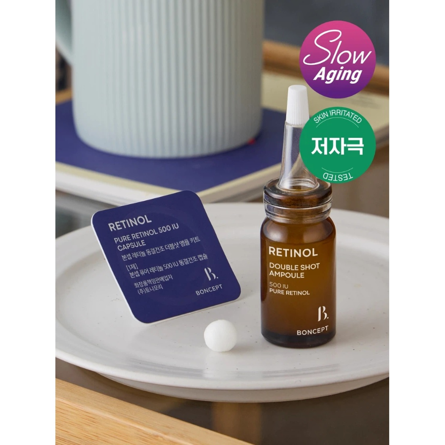 [1+1] Boncept Retinol лиофилизированный ампульный набор Double Shot × 2