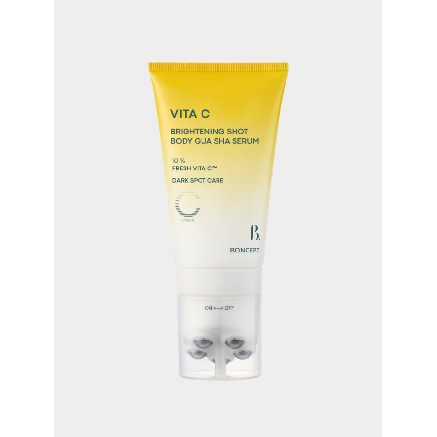 [1+1] Boncept Vita C осветляющая массажная сыворотка для тела Gua Sha 100 мл × 2