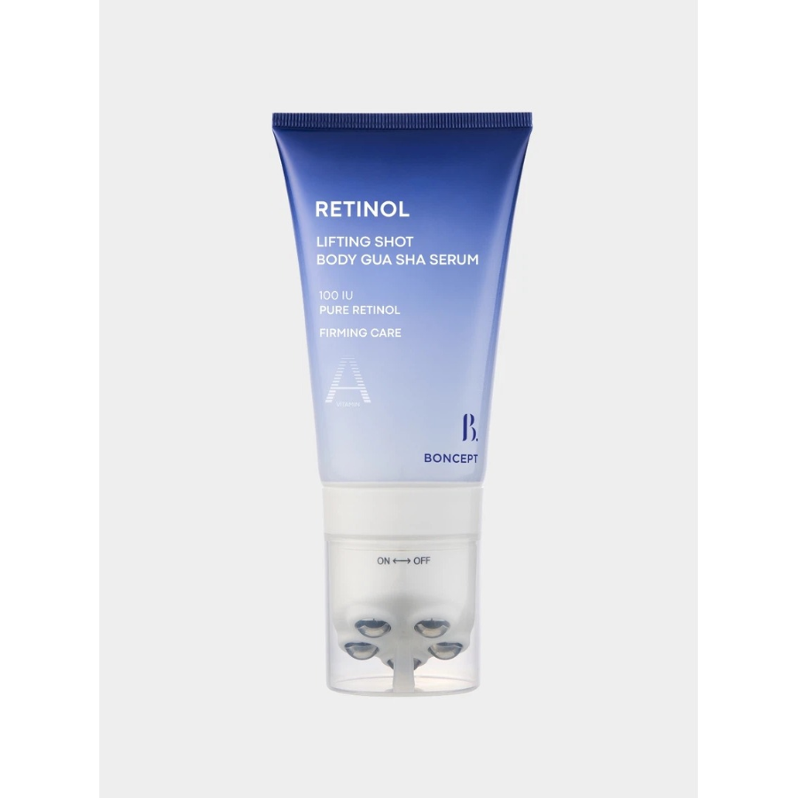 [1+1] Boncept Retinol укрепляющая массажная сыворотка для тела Gua Sha 100 мл × 2
