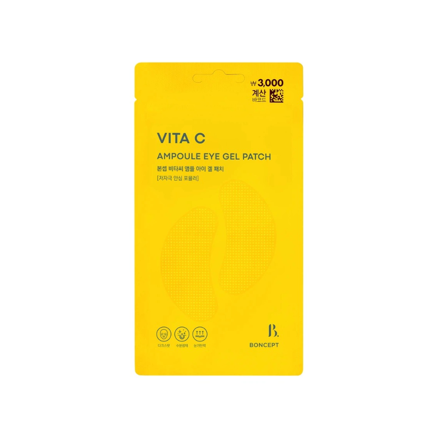 [1+1] Boncept Vita C ампульные гидрогелевые патчи для глаз, 12 шт. × 2
