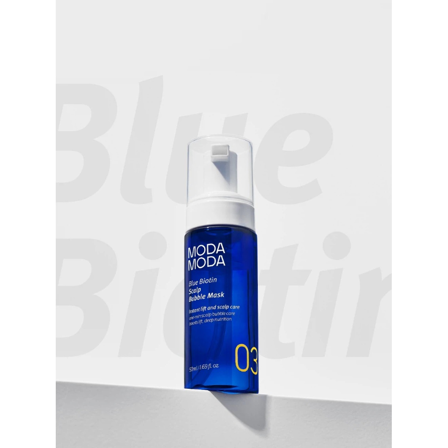 [1+1] Moda Moda пузырьковая маска для кожи головы Blue Biotin 50 мл × 2