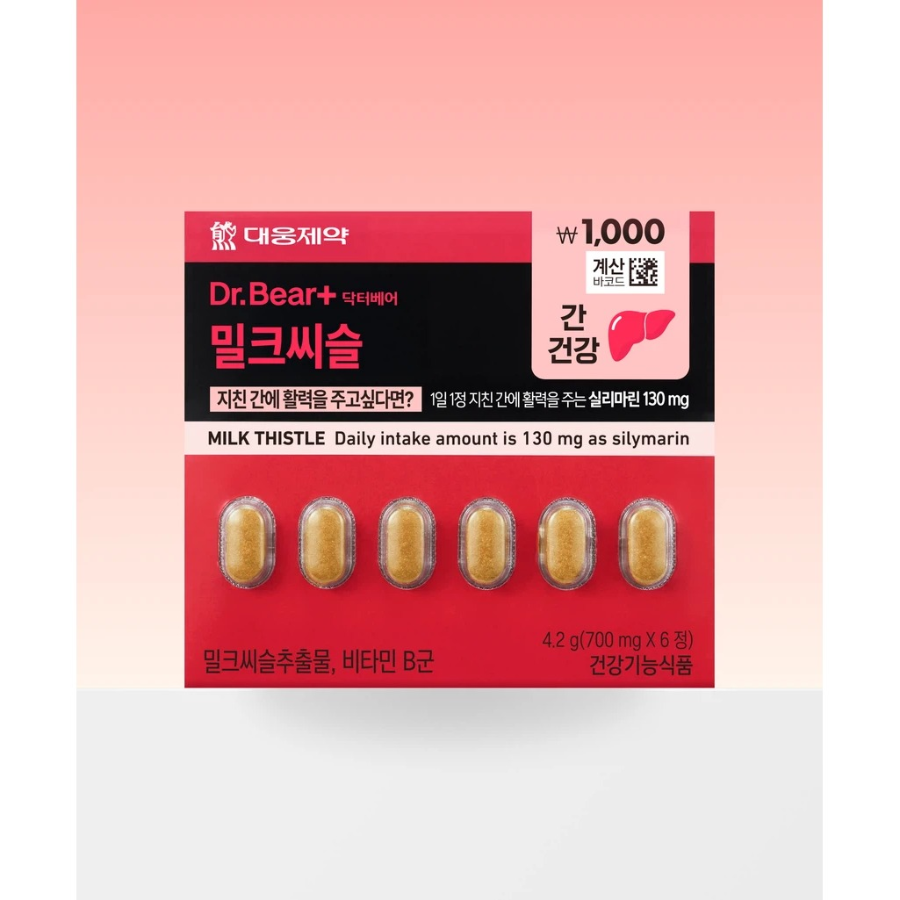 [1+1] Daewoong Pharmaceutical Расторопша 6 таблеток курс 6 дней × 2