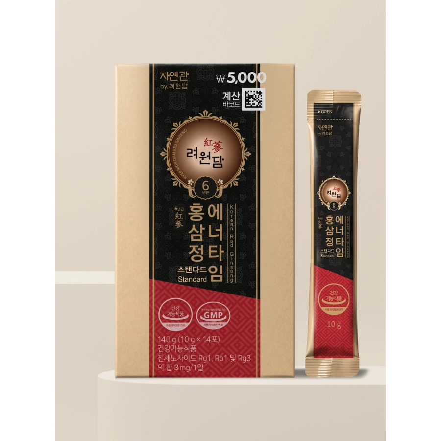 [1+1] Jayungwan экстракт шестилетнего красного женьшеня Energy Time Standard 14 саше курс 14 дней × 2